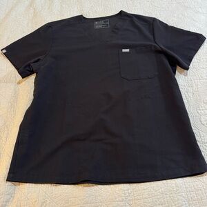 Figs Technical Collection Women’s Black Short Sleeve Scrub Top Size XL